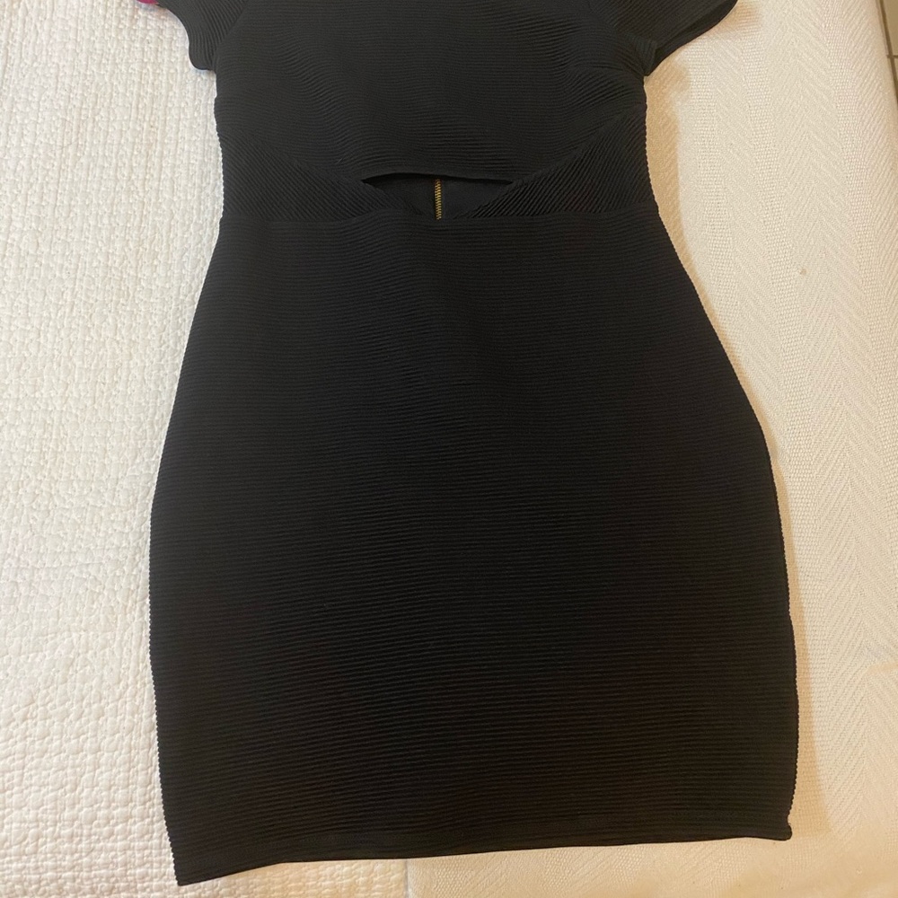 Sexy black mini dress